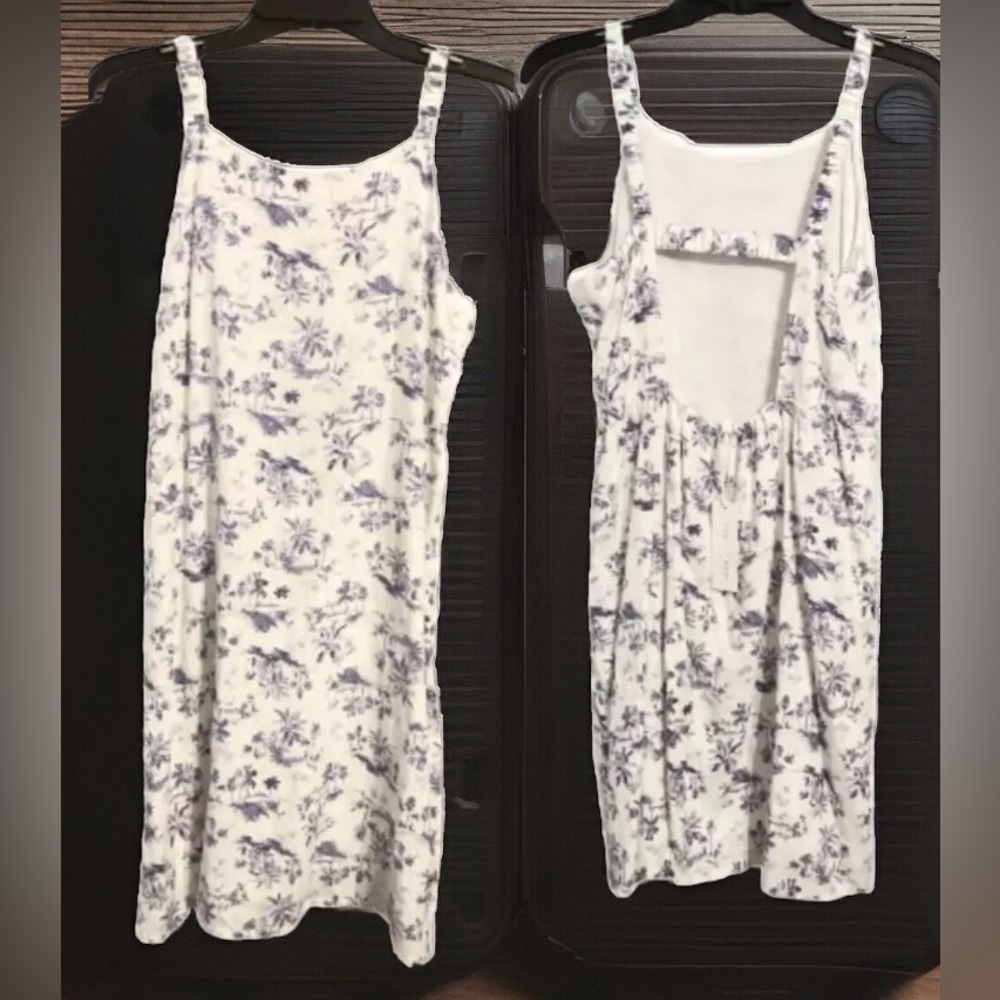 Toile Tropical Sundress Dress Girls Size XL Copper Key Dillard’s Rayon Linen